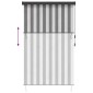 vidaXL Ρόλερ Γκρι και Λευκό 80 x 250 cm Ύφασμα και Αλουμίνιο