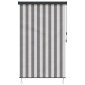 vidaXL Ρόλερ Γκρι και Λευκό 100 x 250 cm Ύφασμα και Αλουμίνιο