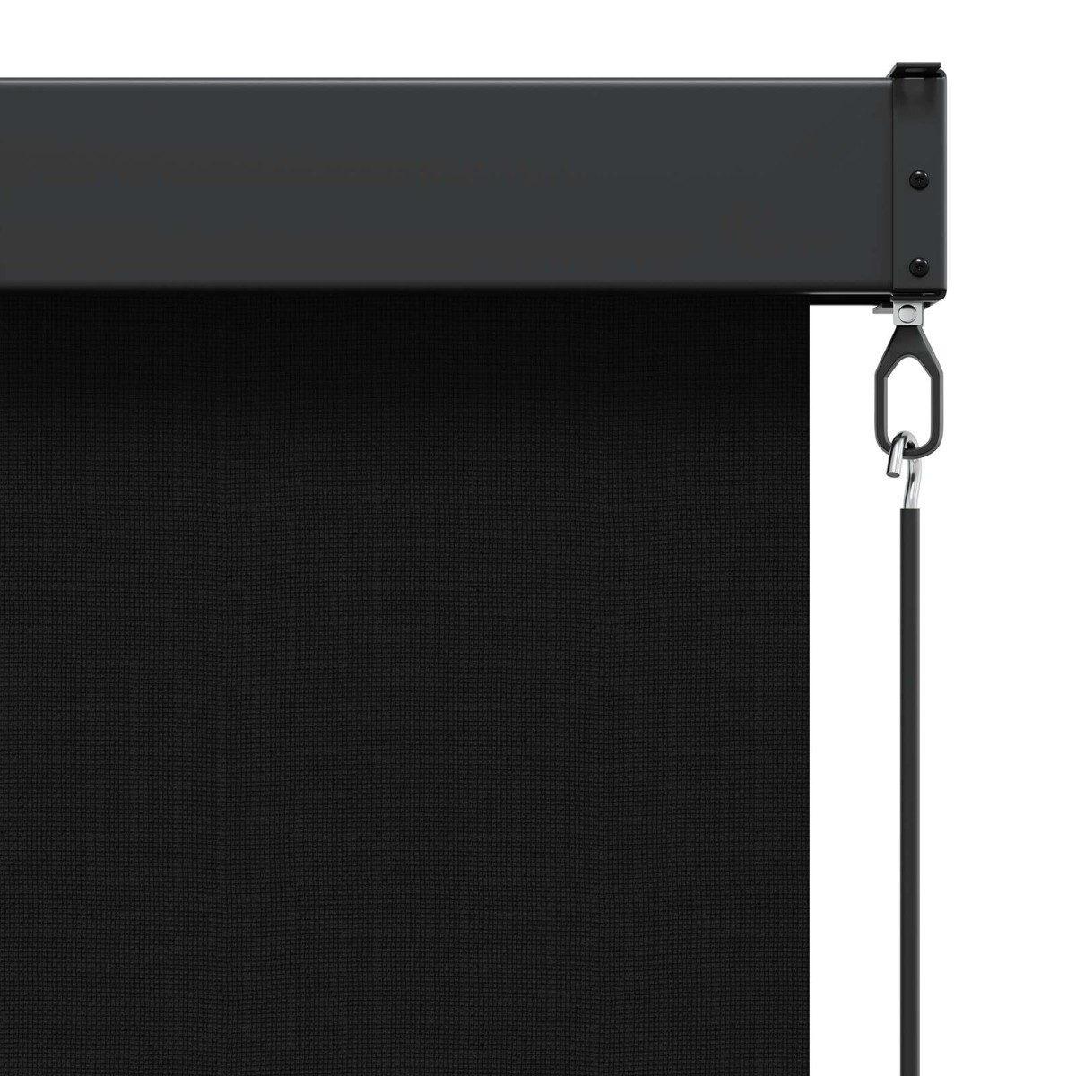 vidaXL Ρόλερ Μαύρο 140 x 250 cm Ύφασμα και Αλουμίνιο
