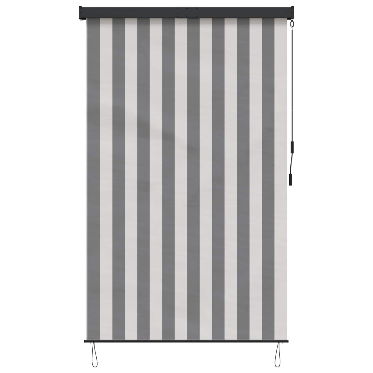 vidaXL Ρόλερ Γκρι και Λευκό 140 x 250 cm Ύφασμα και Αλουμίνιο