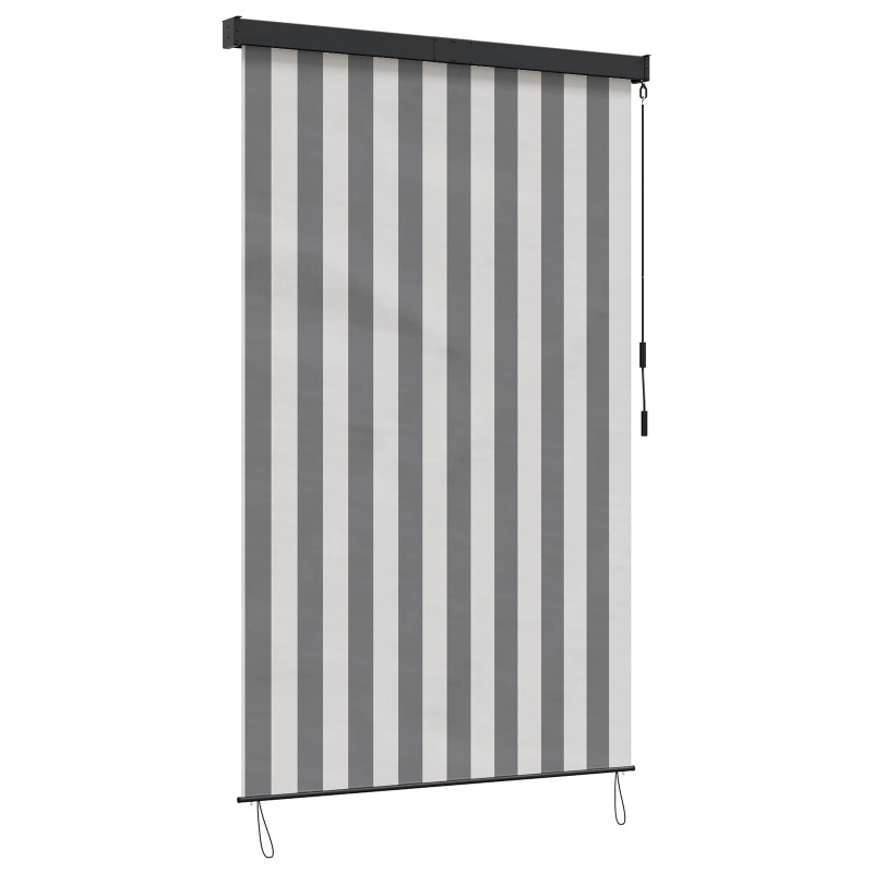 vidaXL Ρόλερ Γκρι και Λευκό 140 x 250 cm Ύφασμα και Αλουμίνιο