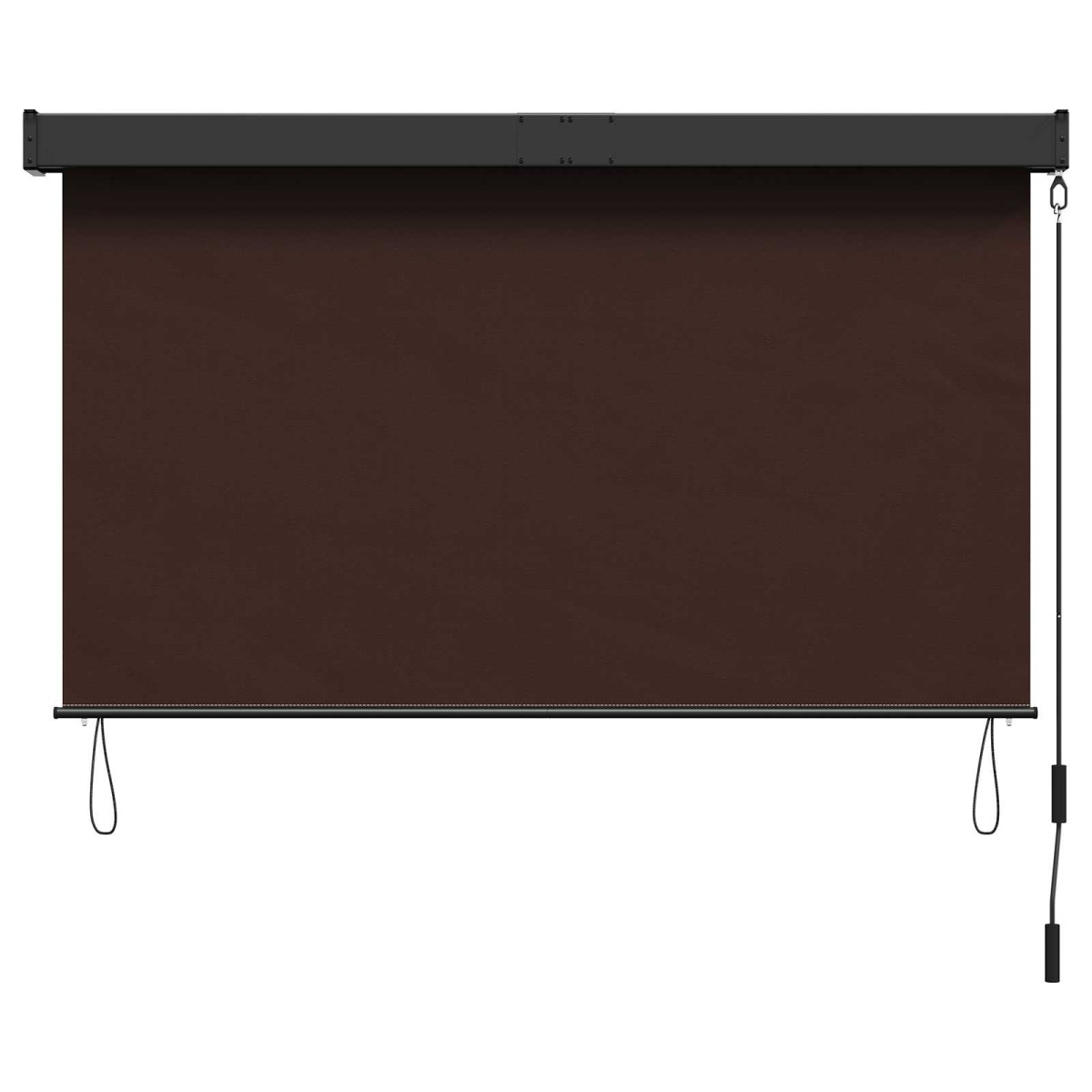 vidaXL Ρόλερ Καφέ 160 x 250 cm Ύφασμα και Αλουμίνιο