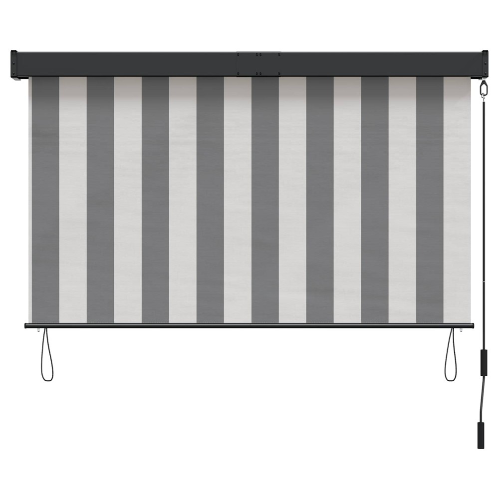 vidaXL Ρόλερ Γκρι και Λευκό 160 x 250 cm Ύφασμα και Αλουμίνιο