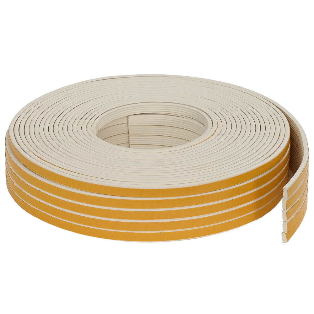 vidaXL Αυτοκόλλητη σφραγίδα παραθύρου Λευκό 10 x 4 mm 100 m EPDM αφρός