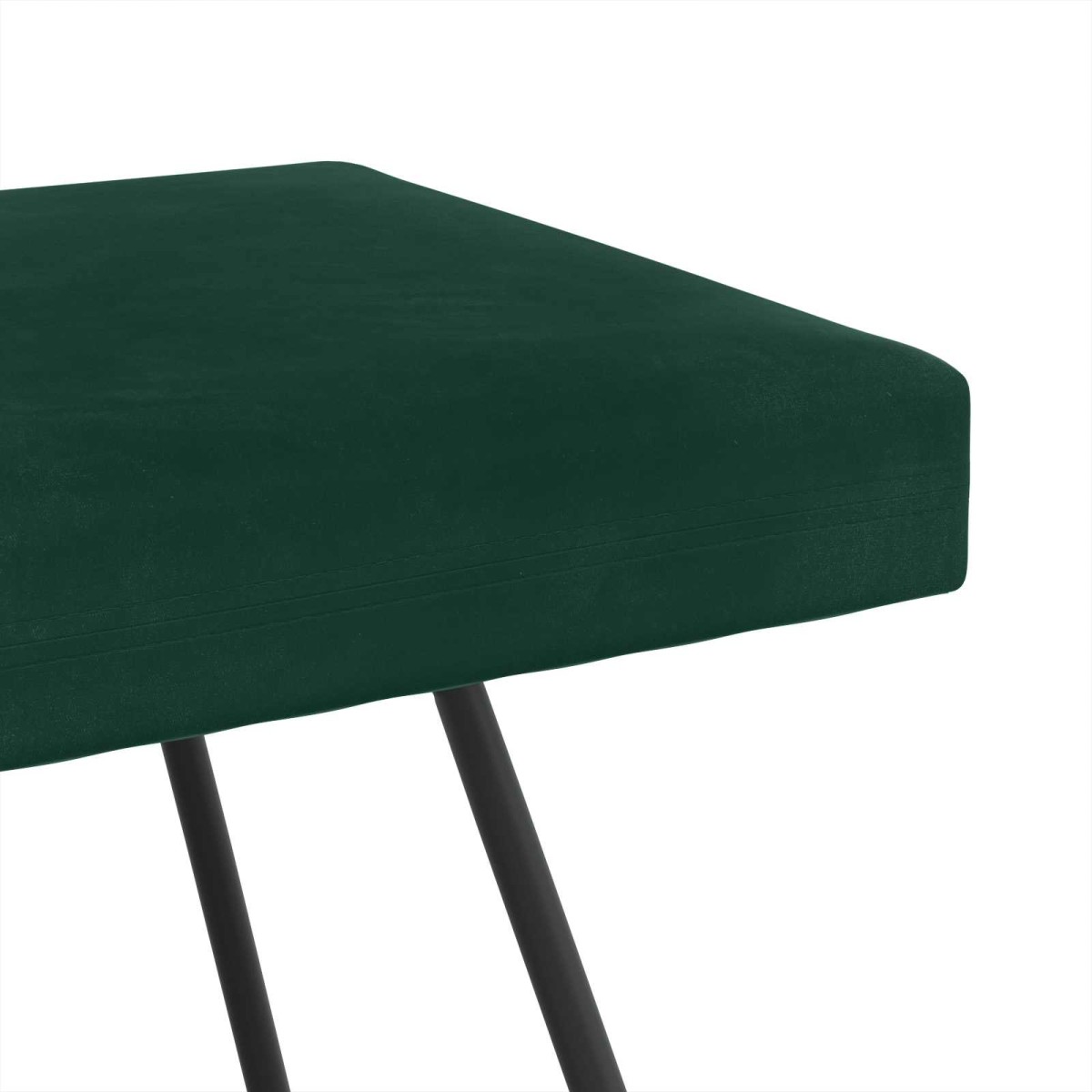 vidaXL παγκάκι Σκούρο Πράσινο 110 x 40 x 45 cm Βελούδο