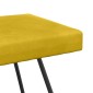vidaXL παγκάκι Κίτρινο 110 x 40 x 45 cm Βελούδο