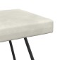 vidaXL παγκάκι Κρεμ 110 x 40 x 45 cm Βελούδο