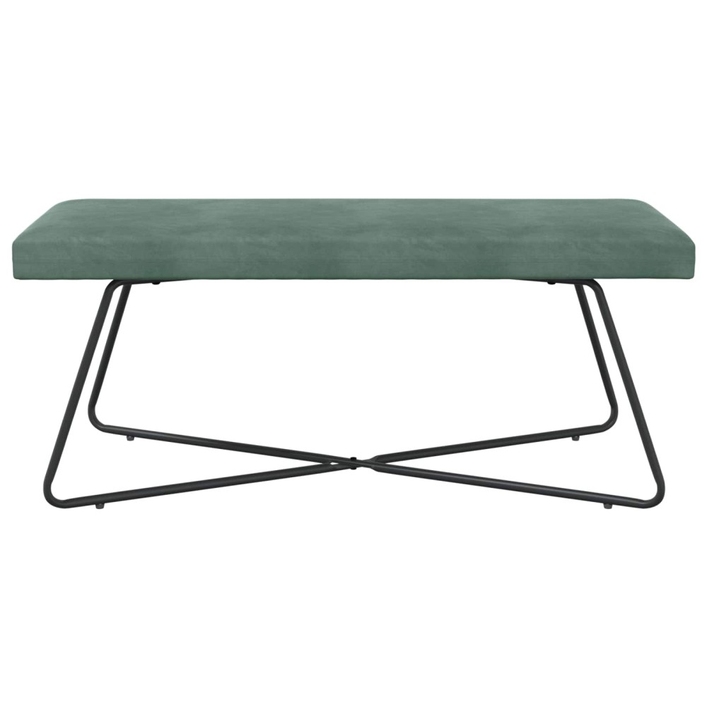 vidaXL παγκάκι Θαλασσί 110 x 40 x 45 cm Βελούδο