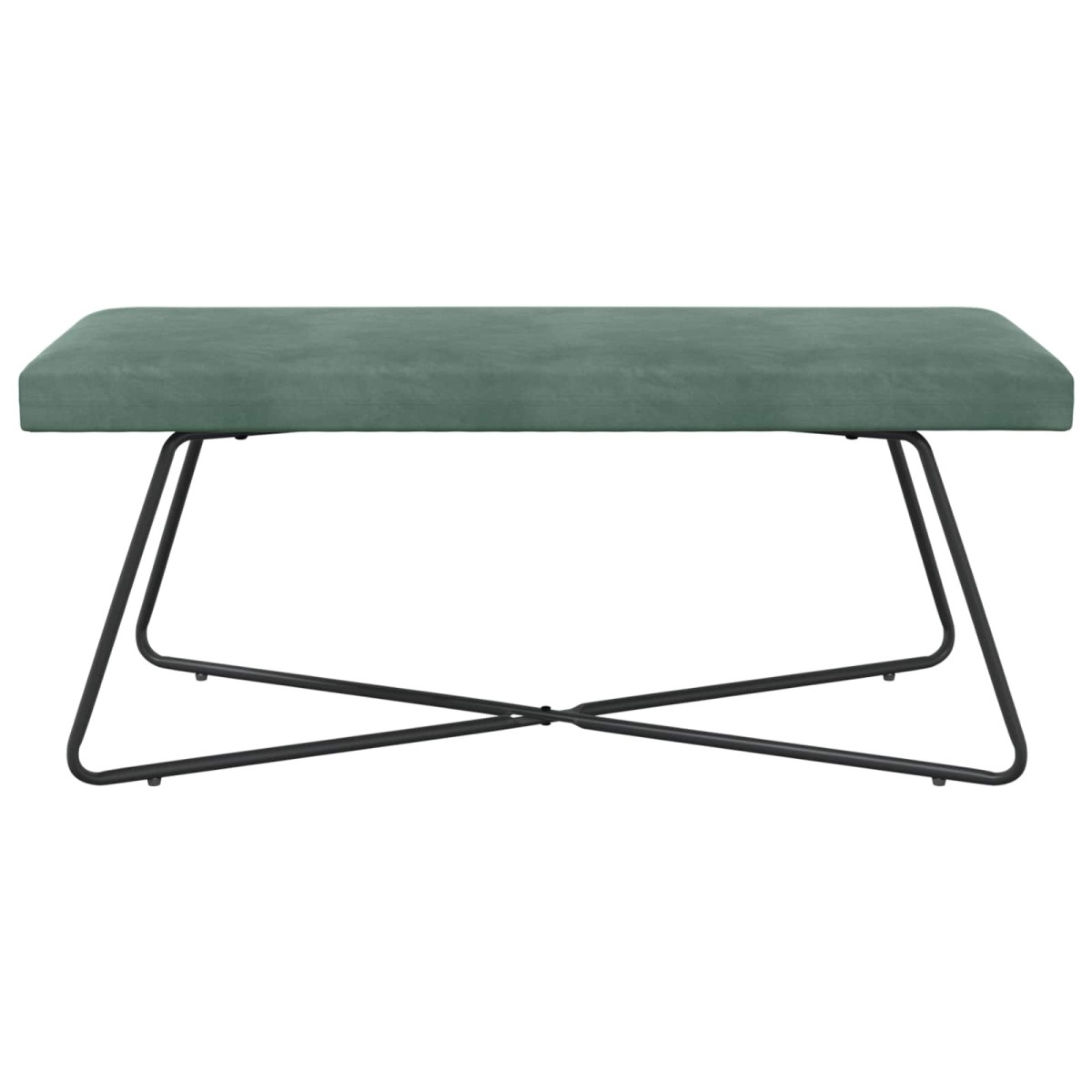 vidaXL παγκάκι Θαλασσί 110 x 40 x 45 cm Βελούδο