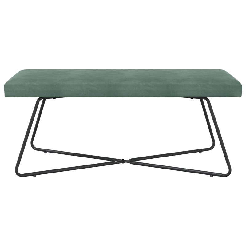 vidaXL παγκάκι Θαλασσί 110 x 40 x 45 cm Βελούδο
