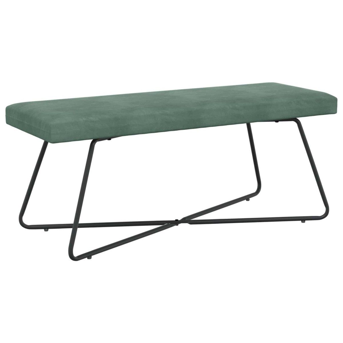 vidaXL παγκάκι Θαλασσί 110 x 40 x 45 cm Βελούδο