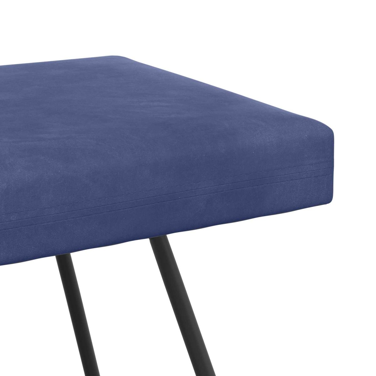 vidaXL παγκάκι Μπλε Αστυνομίας 110 x 40 x 45 cm Βελούδο