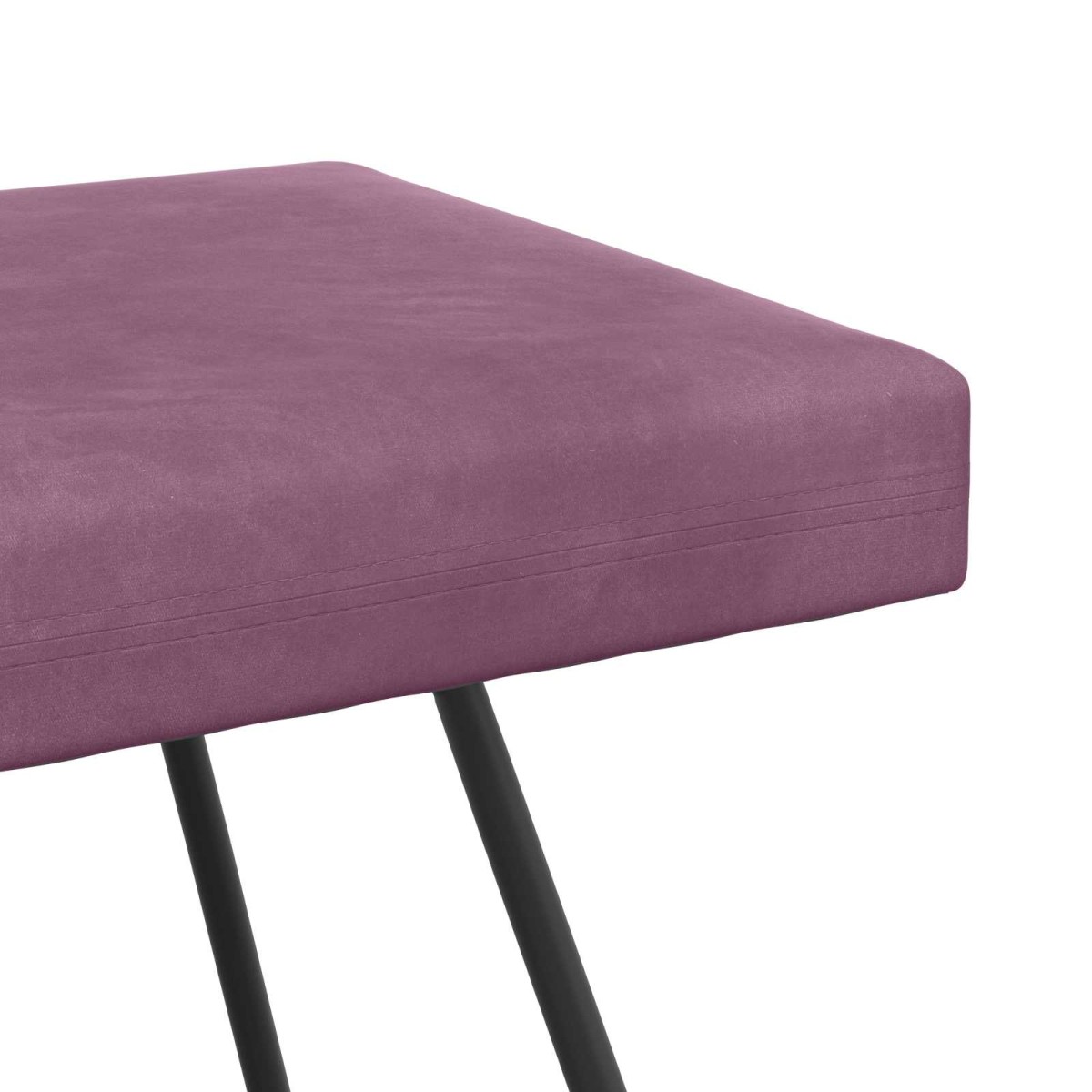 vidaXL παγκάκι Μοβ 110 x 40 x 45 cm Βελούδο