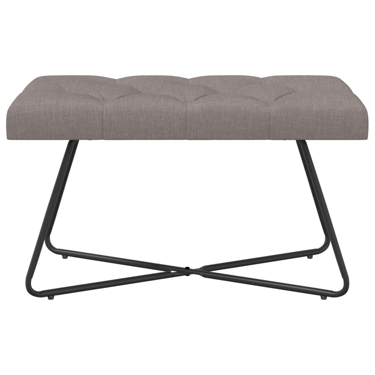 vidaXL Πάγκος με κουμπωτές επιφάνειες Taupe 80 x 40 x 46 εκ. Ύφασμα
