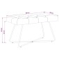 vidaXL Πάγκος με κουμπωτές επιφάνειες Taupe 80 x 40 x 46 εκ. Ύφασμα