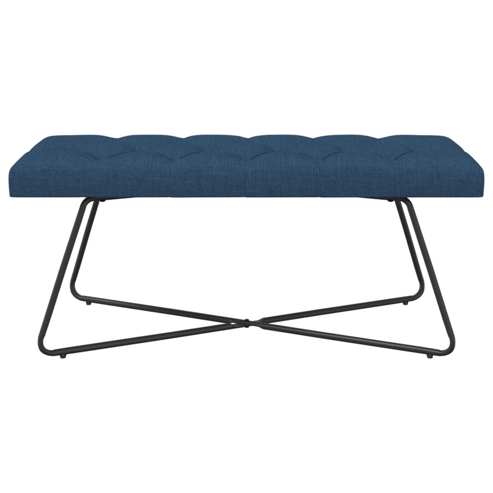 vidaXL Πάγκος με κουμπωτές επιφάνειες Μπλε 110 x 40 x 46 cm Ύφασμα