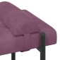 vidaXL Παγκάκι με κουμπιά και μαξιλάρια Μοβ 110 x 40 x 46 cm Βελούδο