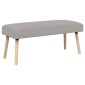vidaXL παγκάκι Μονόχρωμο Ανοιχτό γκρι 110 x 40 x 46 cm Μπουκλέ