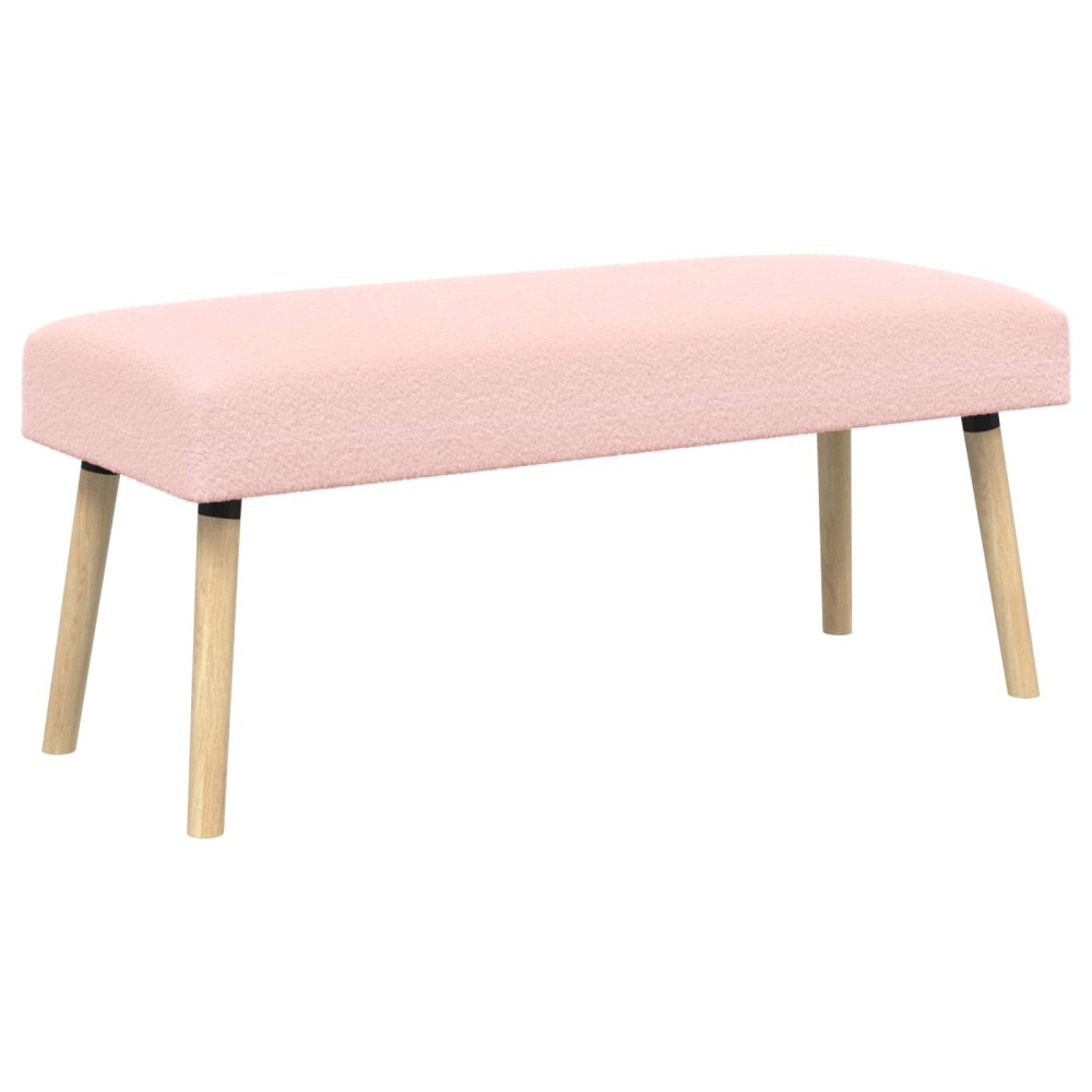 vidaXL παγκάκι Μονόχρωμο Ροζ 110 x 40 x 46 cm Μπουκλέ