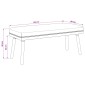vidaXL παγκάκι Μονόχρωμο Σκούρο Γκρι 110 x 40 x 46 cm Μπουκλέ