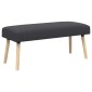 vidaXL παγκάκι Μονόχρωμο Σκούρο Γκρι 110 x 40 x 46 cm Μπουκλέ