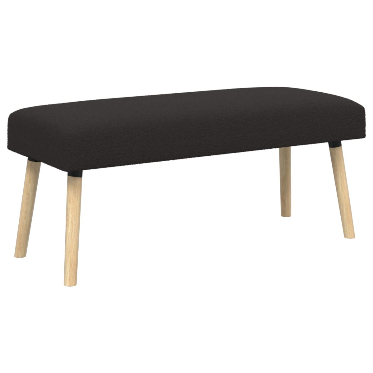 vidaXL παγκάκι Μονόχρωμο Μαύρο 110 x 40 x 46 cm Μπουκλέ