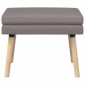 vidaXL Διπλή Επίστρωση Πάγκος Taupe 60 x 40 x 46 εκ. Ύφασμα