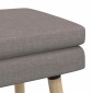 vidaXL Διπλή Επίστρωση Πάγκος Taupe 60 x 40 x 46 εκ. Ύφασμα