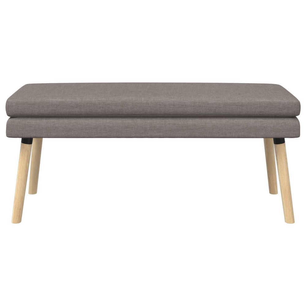 vidaXL Διπλή Επίστρωση Πάγκος Taupe 110 x 40 x 47 εκ. Ύφασμα