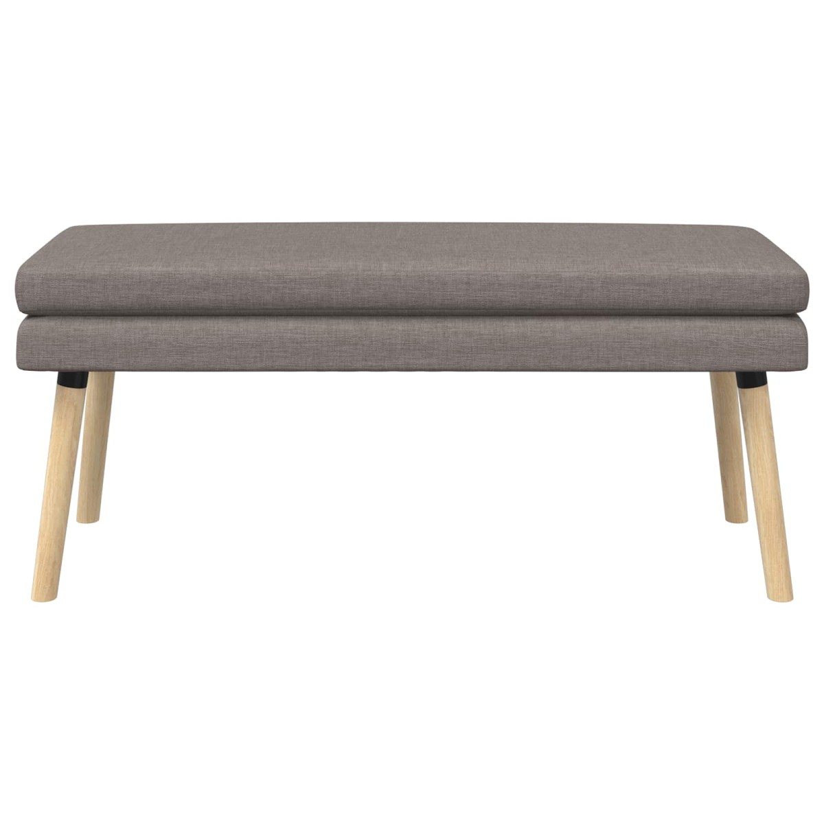 vidaXL Διπλή Επίστρωση Πάγκος Taupe 110 x 40 x 47 εκ. Ύφασμα