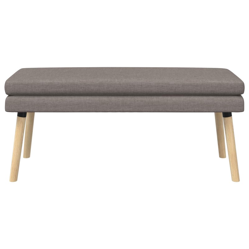 vidaXL Διπλή Επίστρωση Πάγκος Taupe 110 x 40 x 47 εκ. Ύφασμα