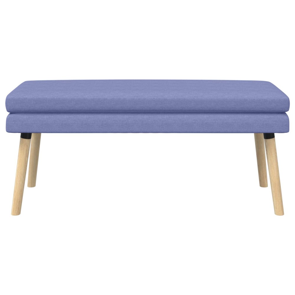 vidaXL Διπλή Επίστρωση Πάγκος Μπλε τζην 110 x 40 x 47 εκ. Ύφασμα