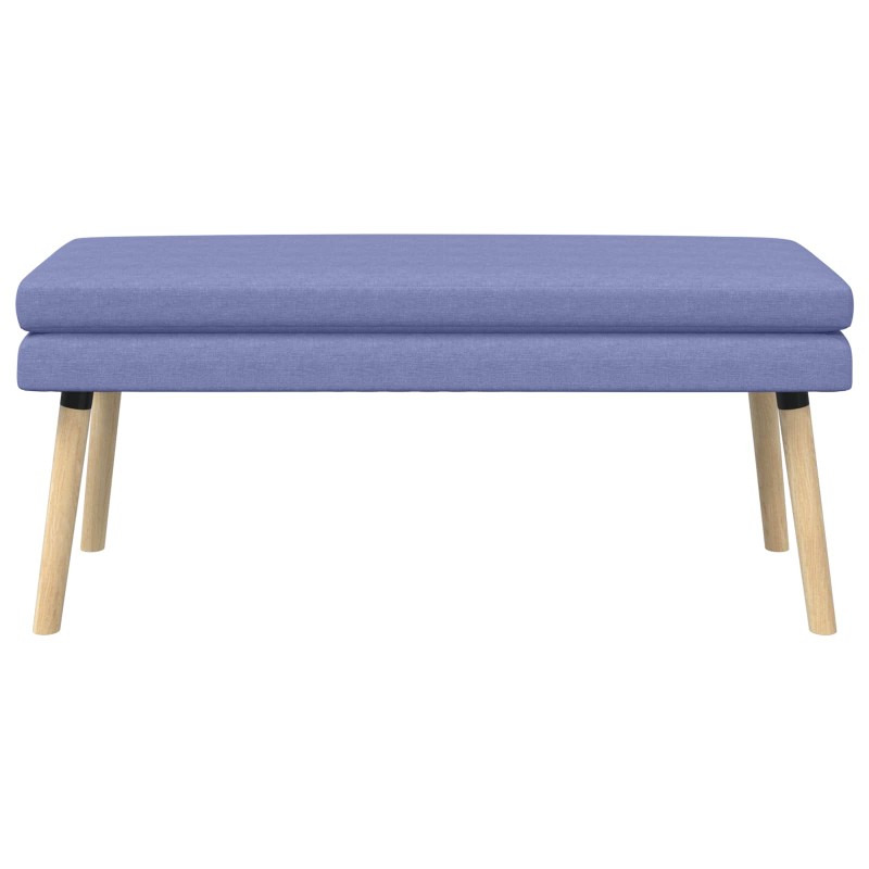 vidaXL Διπλή Επίστρωση Πάγκος Μπλε τζην 110 x 40 x 47 εκ. Ύφασμα