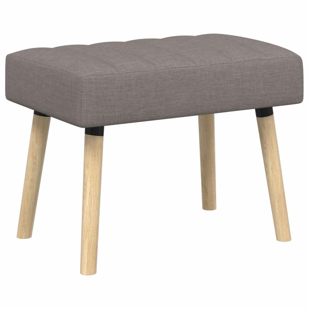 vidaXL Πάγκος με Καναλεύματα Taupe 60 x 40 x 45 εκ. Ύφασμα