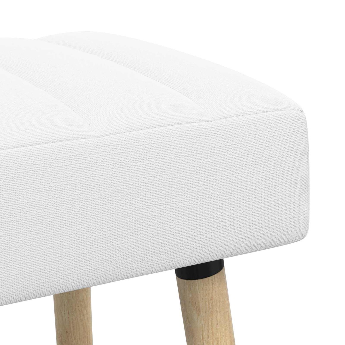 vidaXL Πάγκος με Καναλεύματα Λευκό 60 x 40 x 45 εκ. Ύφασμα