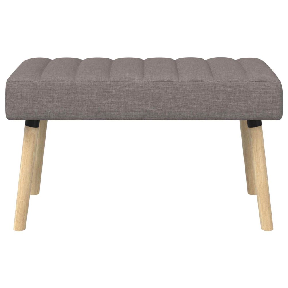 vidaXL Πάγκος με Καναλεύματα Taupe 80 x 40 x 46 εκ. Ύφασμα