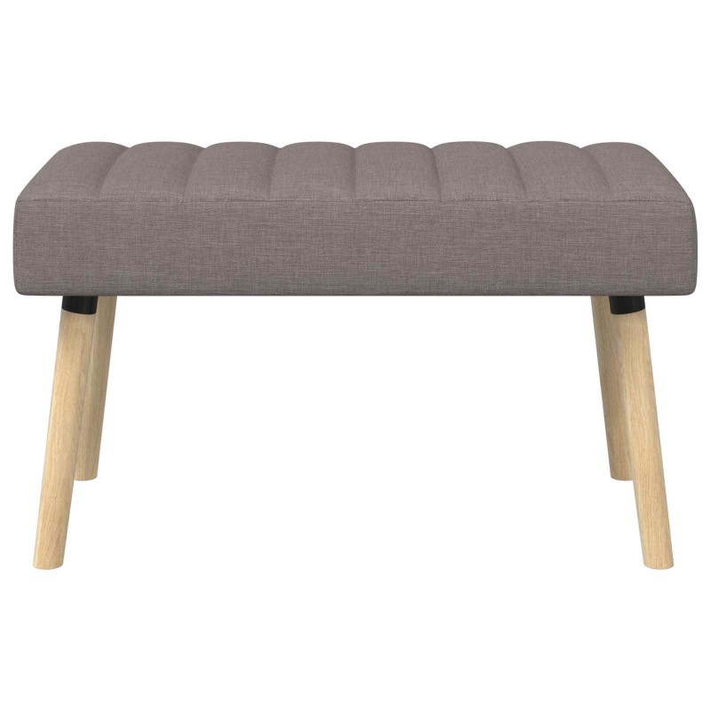 vidaXL Πάγκος με Καναλεύματα Taupe 80 x 40 x 46 εκ. Ύφασμα