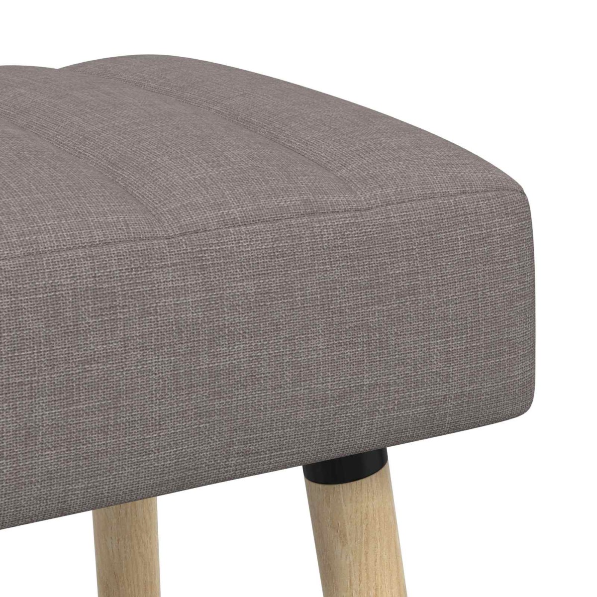 vidaXL Πάγκος με Καναλεύματα Taupe 80 x 40 x 46 εκ. Ύφασμα