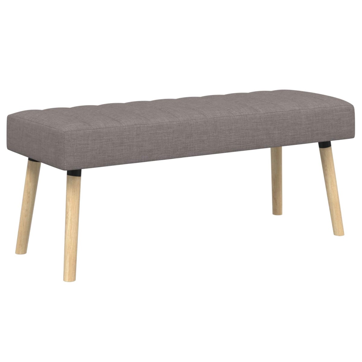 vidaXL Πάγκος με Καναλεύματα Taupe 110 x 40 x 46 cm Ύφασμα