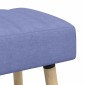vidaXL Πάγκος με Καναλεύματα Μπλε τζην 110 x 40 x 46 cm Ύφασμα