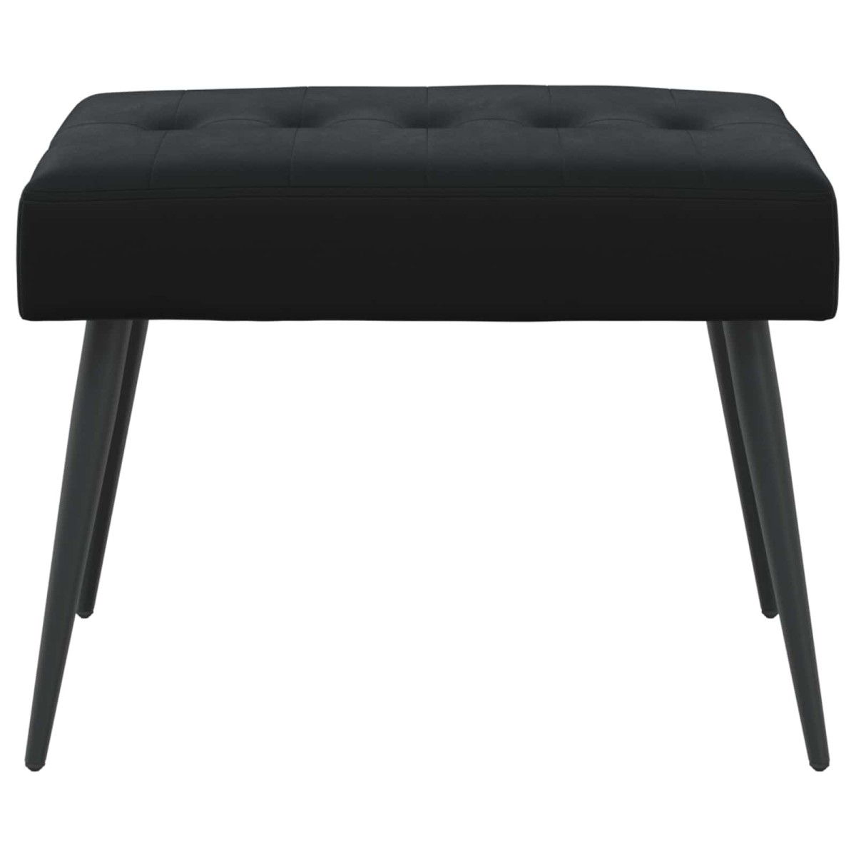 vidaXL Πάγκος με κουμπωτές επιφάνειες Μαύρο 60 x 40 x 45 εκ. Βελούδο