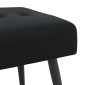 vidaXL Πάγκος με κουμπωτές επιφάνειες Μαύρο 80 x 40 x 46 εκ. Βελούδο