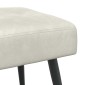 vidaXL Πάγκος με κουμπωτές επιφάνειες Κρεμ 110 x 40 x 46 cm Βελούδο