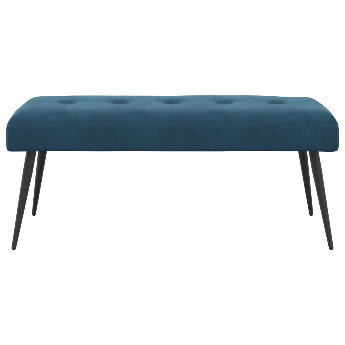 vidaXL Πάγκος με κουμπωτές επιφάνειες Μπλε 110 x 40 x 46 cm Βελούδο