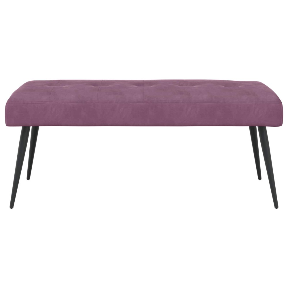 vidaXL Πάγκος με κουμπωτές επιφάνειες Μοβ 110 x 40 x 46 cm Βελούδο