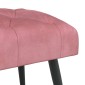vidaXL Πάγκος με κουμπωτές επιφάνειες Ροζ 110 x 40 x 46 cm Βελούδο
