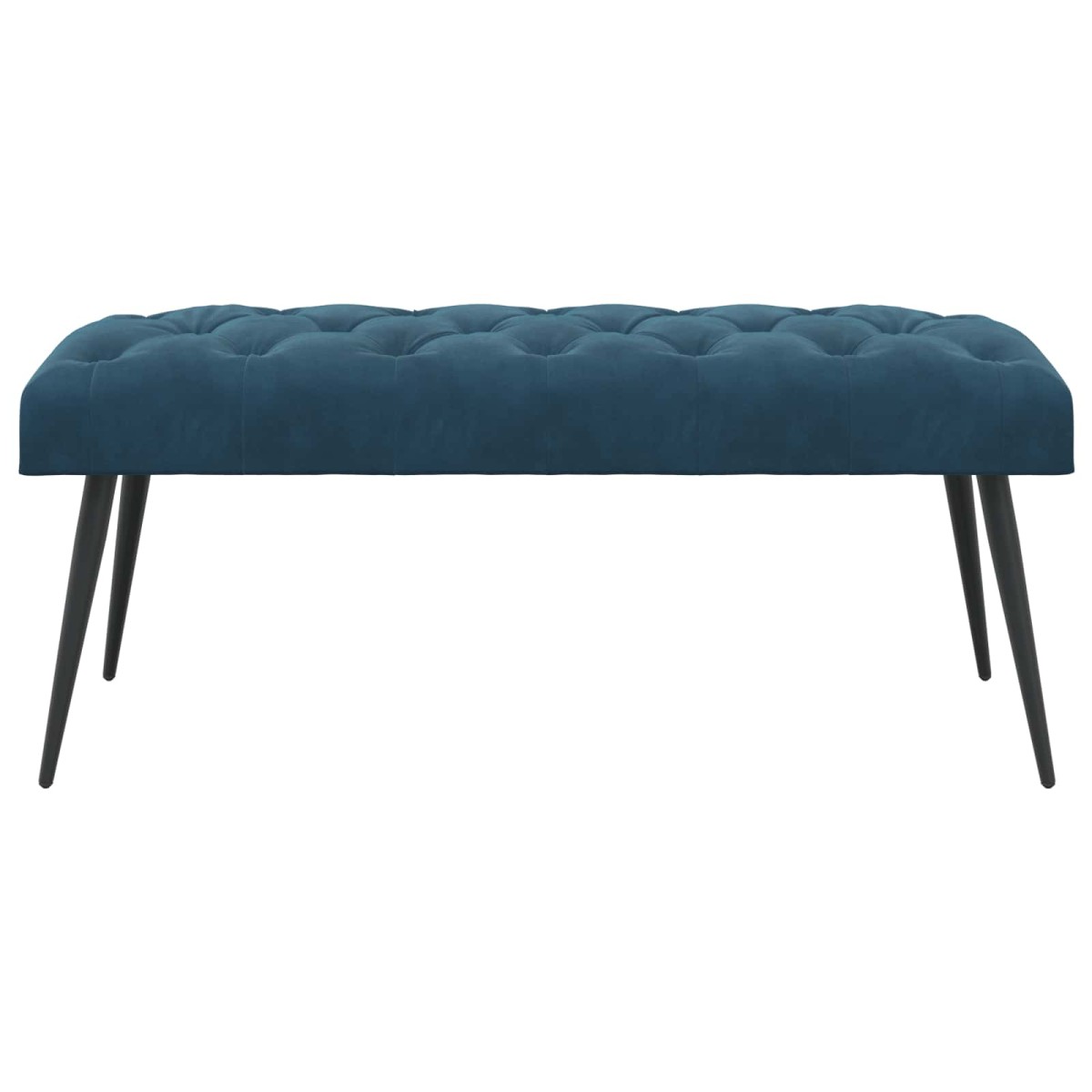 vidaXL Πάγκος με κουμπωτές επιφάνειες Μπλε 110 x 40 x 46 cm Βελούδο