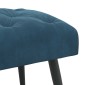 vidaXL Πάγκος με κουμπωτές επιφάνειες Μπλε 110 x 40 x 46 cm Βελούδο