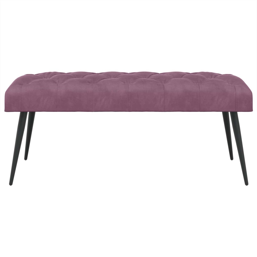 vidaXL Πάγκος με κουμπωτές επιφάνειες Μοβ 110 x 40 x 46 cm Βελούδο