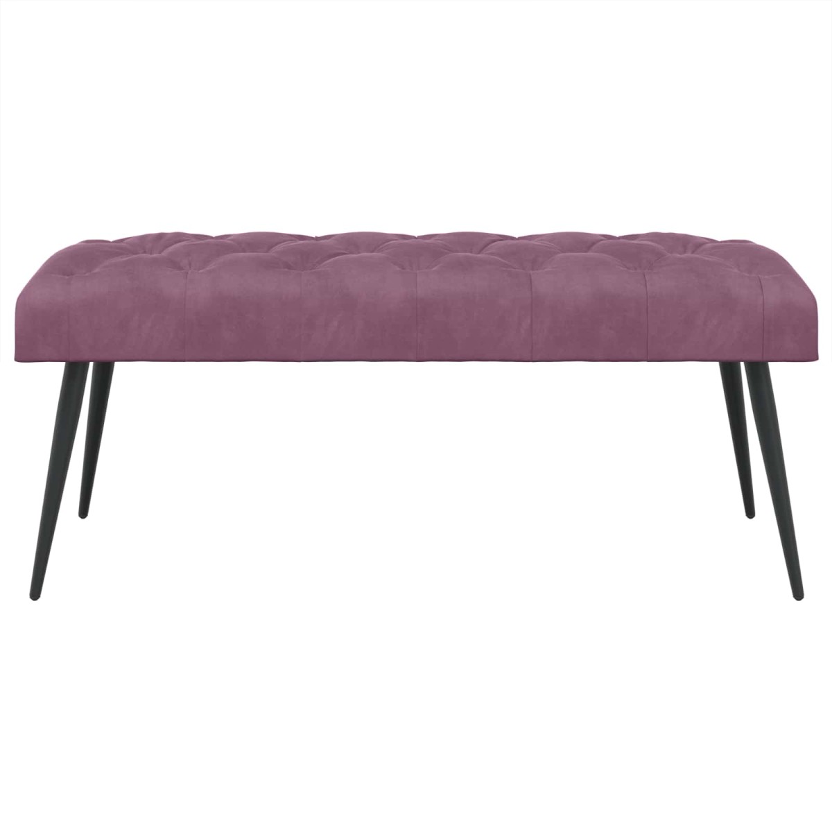 vidaXL Πάγκος με κουμπωτές επιφάνειες Μοβ 110 x 40 x 46 cm Βελούδο